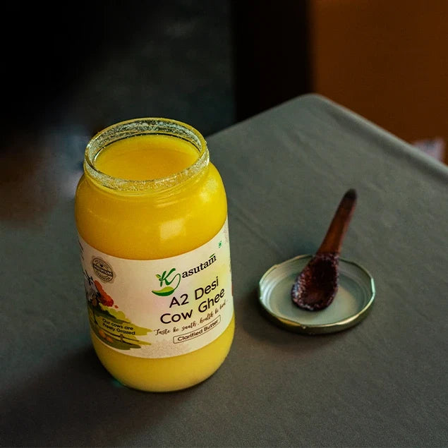 1 Liter A2 Cow Ghee with Haldi Powder Combo
