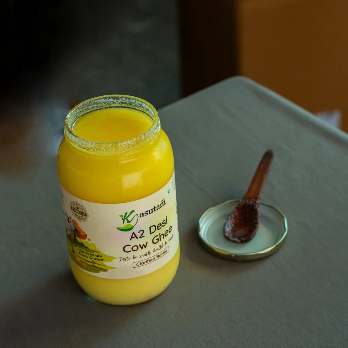 2 Liter A2 Cow Ghee with Free Rajasthani Laal Mirch Chutney 200 gm